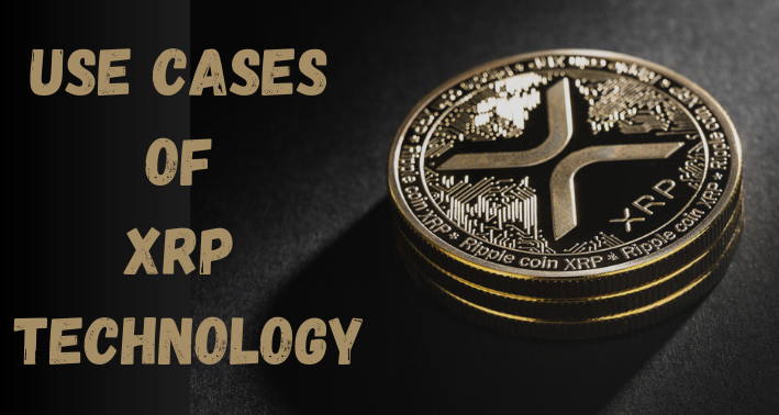 Use cases of XRP technology in global finance, highlighting partnerships with major banks like Santander and PNC, with XRP coin.