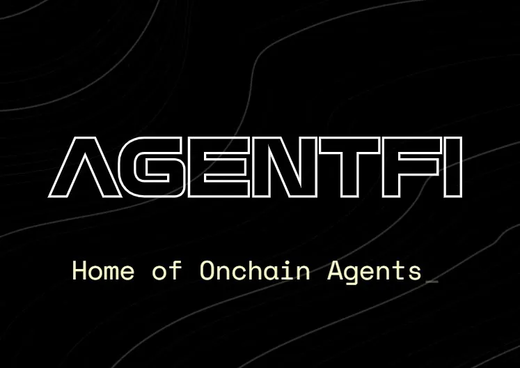 AgentFi platform promoting onchain agents in decentralized finance.