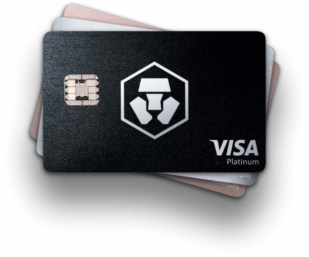 Crypto.com Visa Platinum debit card for crypto transactions.