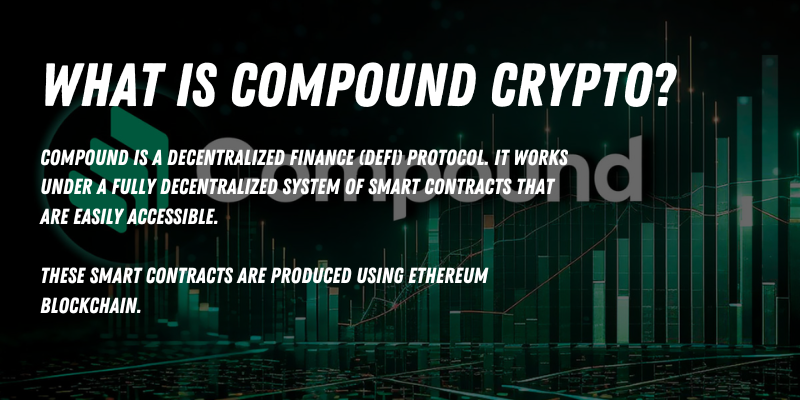 Explanation of Compound Crypto, a decentralized finance (DeFi) protocol using Ethereum smart contracts for decentralized transactions.