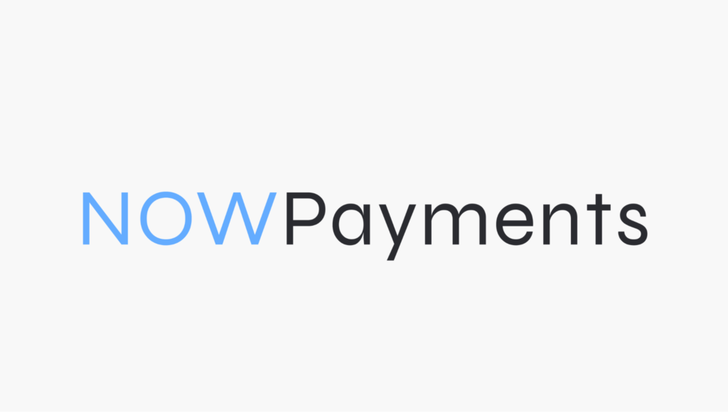 NOWPayments logo for a cryptocurrency payment processor.