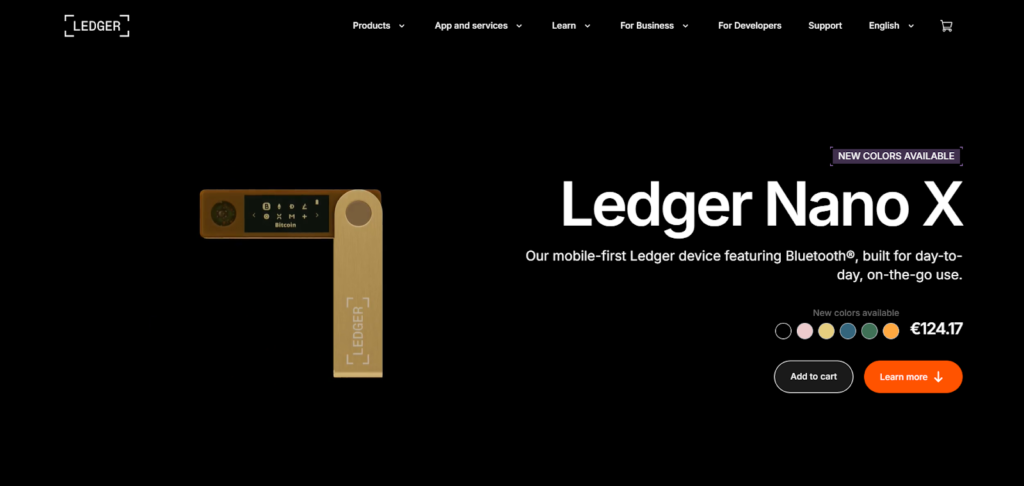 cold wallet for cryptocurrency: ledger nano x