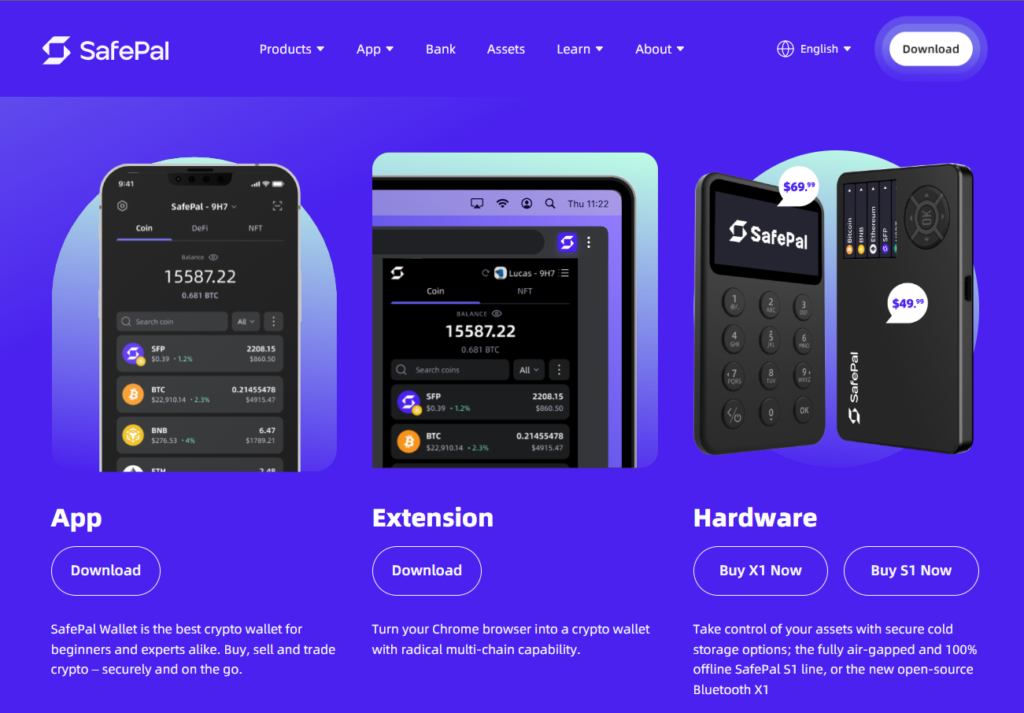 cold wallet for cryptocurrency: safepal s1