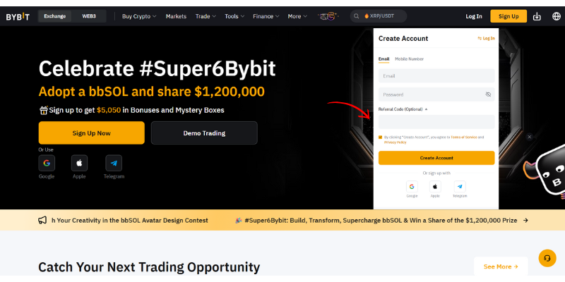 Bybit Sign Up 