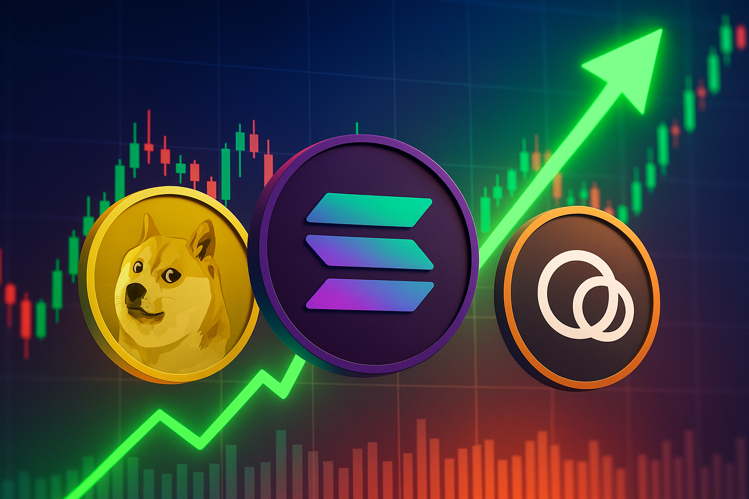 Dogecoin, Solana, and ONDO