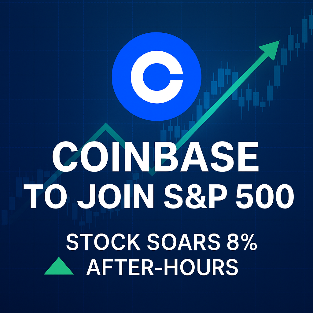 Coinbase, S&P 500