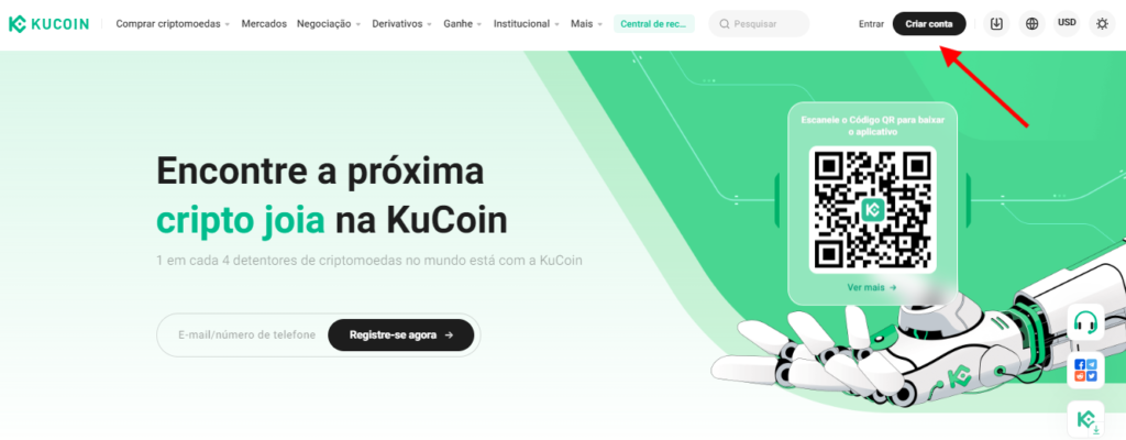 corretora de criptomoedas taxa zero: kucoin