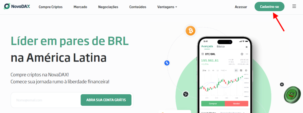 melhores corretoras de criptomoedas: novaDAX