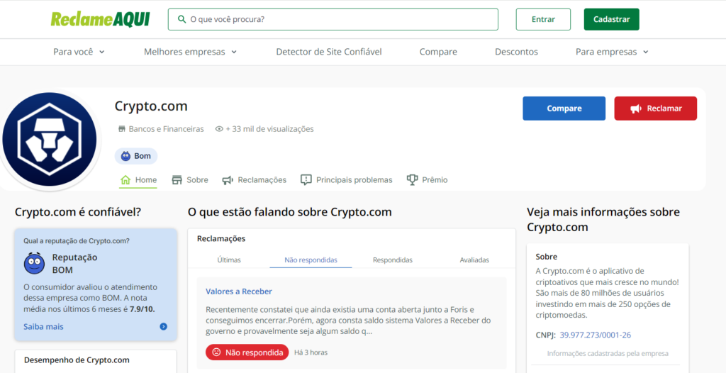 crypto.com é confiavel