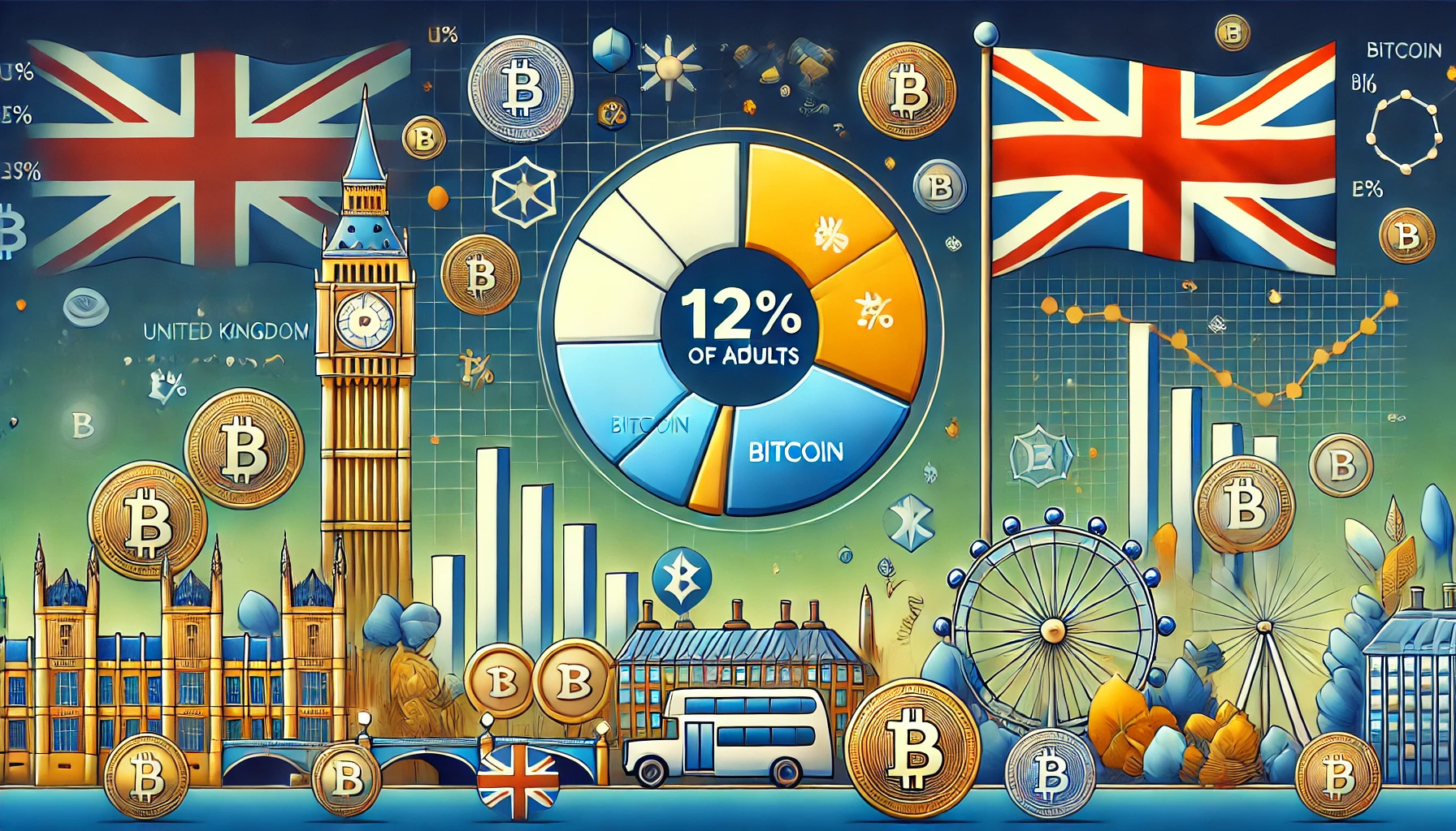 12% dos adultos do Reino Unido possuem criptomoedas