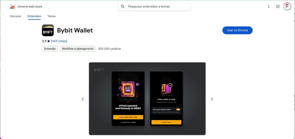 bybit wallet extensão