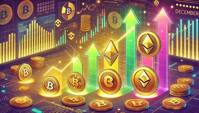 Altcoins em alta: as ganhadoras de dezembro de 2024