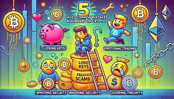 Os 5 maiores erros de iniciantes em criptomoedas