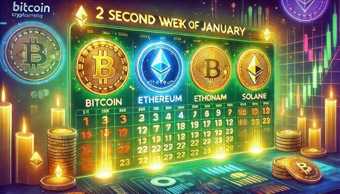 3 criptomoedas para observar na segunda semana de janeiro